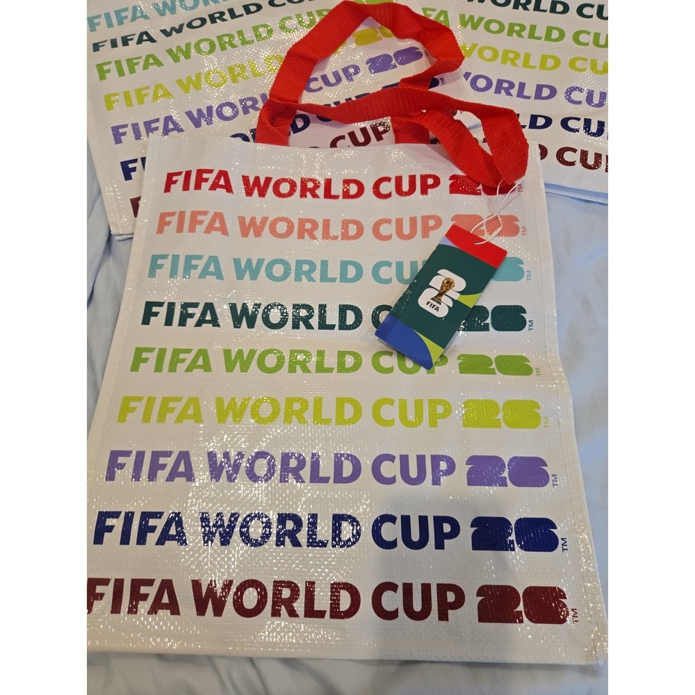 Set Of 3, FIFA World Cup 2026 Reusable Soccer Grocery Shopping - Picture 1 of 4